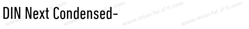DIN Next Condensed字体转换